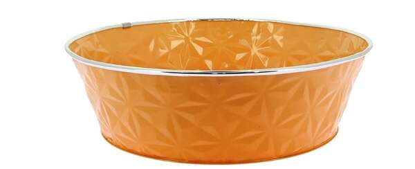 Imagen del producto Cesta redonda de zinc naranja