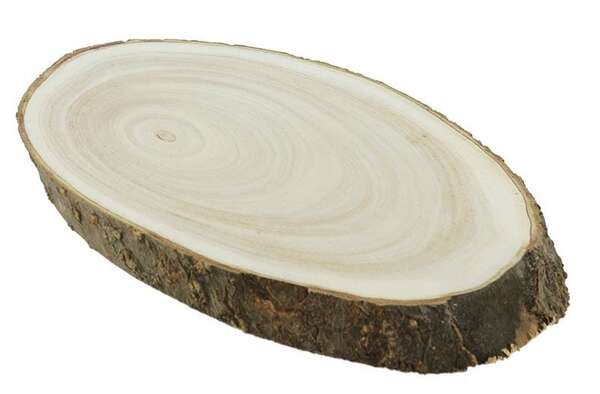 Imagen del producto Tablero de madera de tronco ovalado