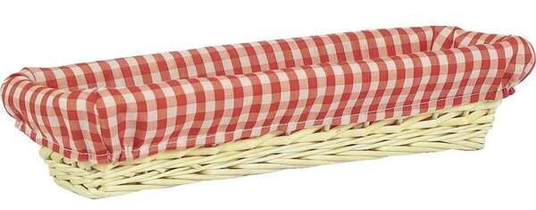 Imagen del producto Banneton en tablilla con forro de cuadros vichy