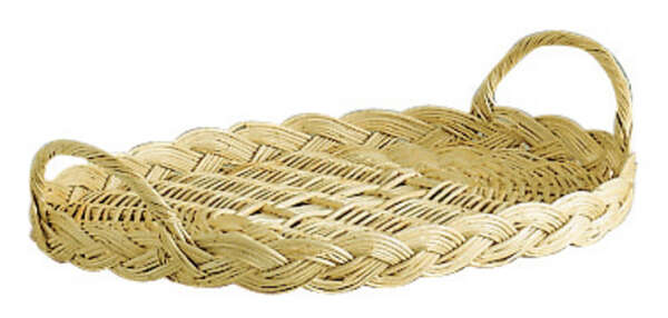 Imagen del producto Bandeja de mimbre blanca