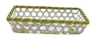 Imagen del producto Cesta blanca y verde