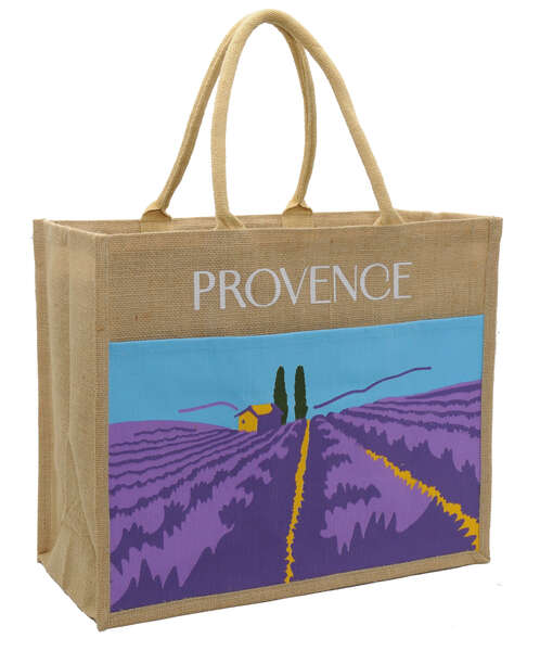 Imagen del producto Bolsa de yute con estampado 