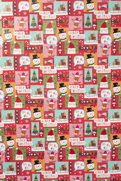 Imagen del producto Rollos de papel de regalo de nieve de color rojo