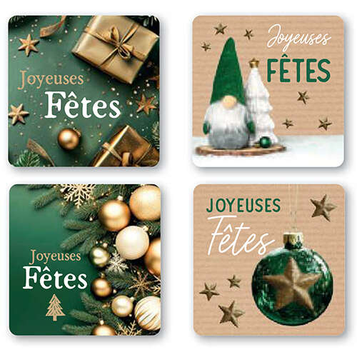 Imagen del producto Etiqueta Joyeuses Fêtes