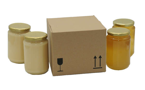Imagen del producto Caja de envío para frascos de 1 kg (2, 4 y 6 frascos)