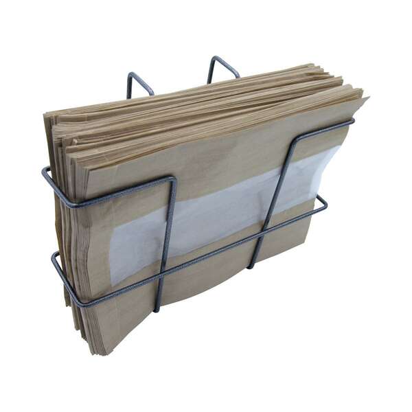 Imagen del producto Dispensadores con alambre y ganchos para bolsas de papel.
