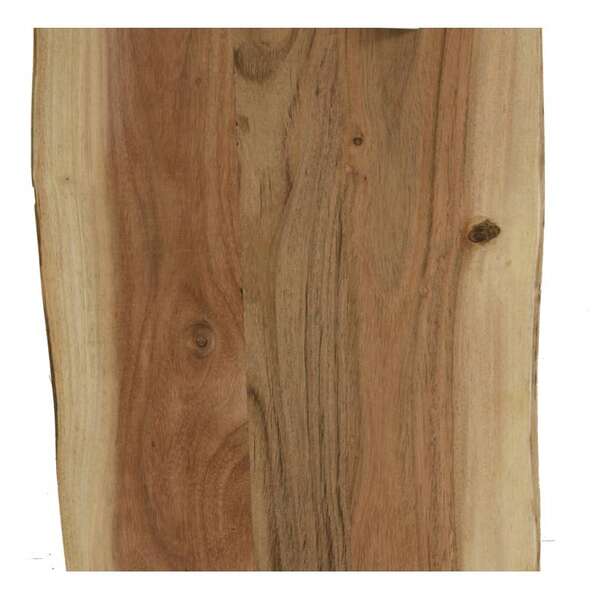 Imagen del producto Tabla de cortar de madera de acacia natural con mango y cordón.