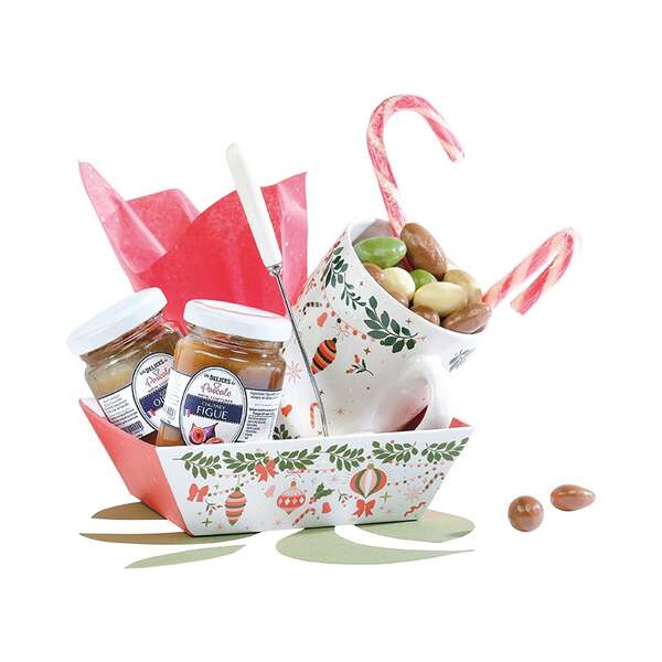 Imagen del producto Cesta cuadrada de cartón - ¡UNA NAVIDAD MUY GRANDE!