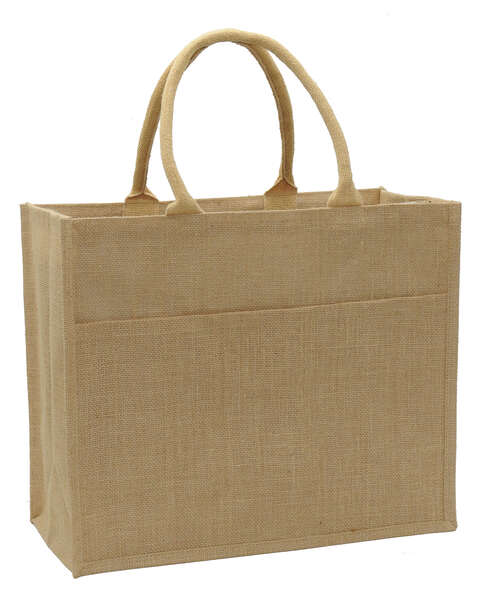 Imagen del producto Bolsa tote de yute + bolsillo de yute