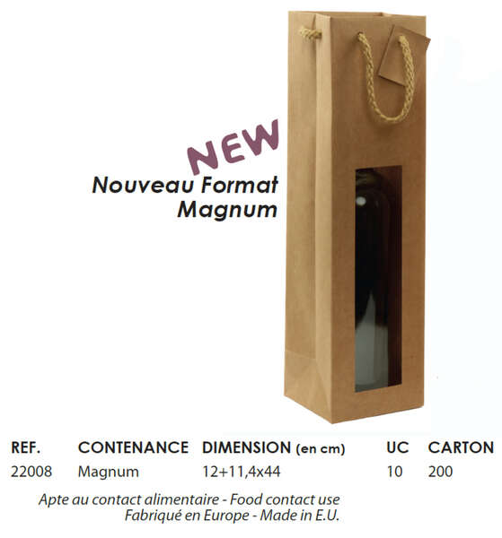 Imagen del producto Bolsa con ventana para Magnum