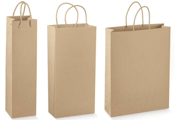Imagen del producto Bolsas de kraft colección AVANA para 1, 2, 3 botellas