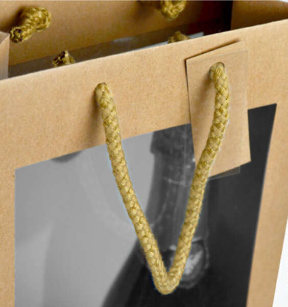 Imagen del producto Bolsas papel kraft con ventanas dobles
