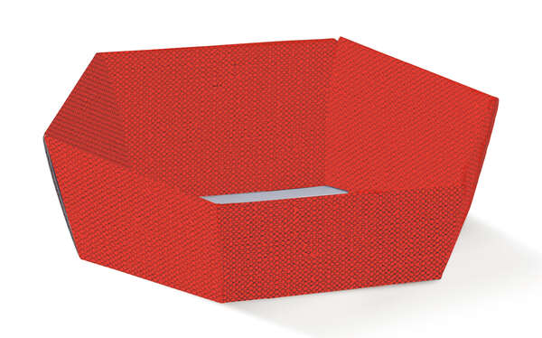 Imagen del producto Cesta hexagonal roja