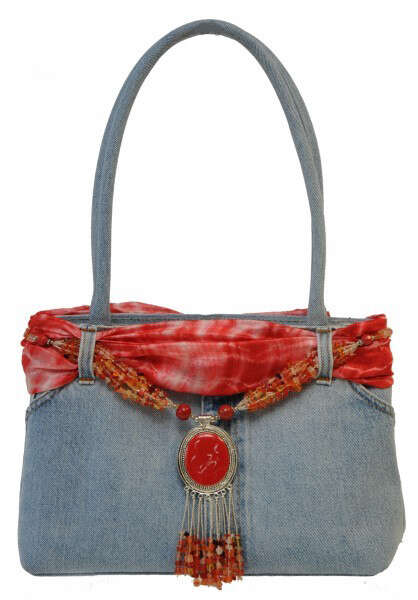 Imagen del producto Bolso vaquero de tres colores