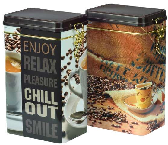 Caja de caf de metal "Chill out" : Cajas