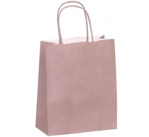 Bolsa de papel kraft rosa pulverizado : Bolsas
