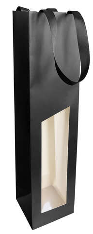 Bolsa para 1, 2, 3 botellas Seduccin color negro  : Embalajes para botellas y productos gastronomicos