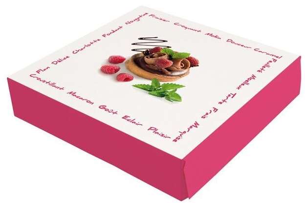 Caja de dulces cuadrada Frambuesa : Cajas