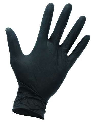 Lote de 100 guantes de nitrilo negro  : Consumibles