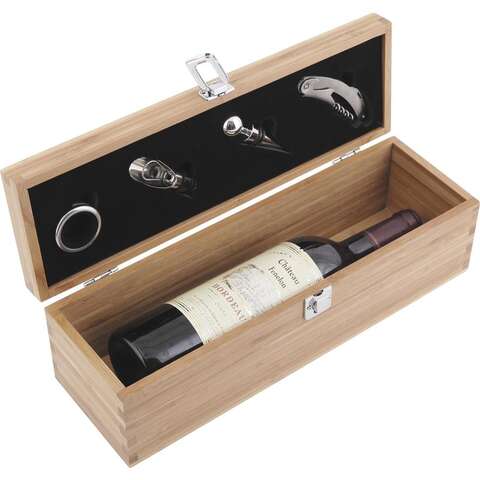 Caja de botellas de vino + 4 accesorios  : Embalajes para botellas y productos gastronomicos